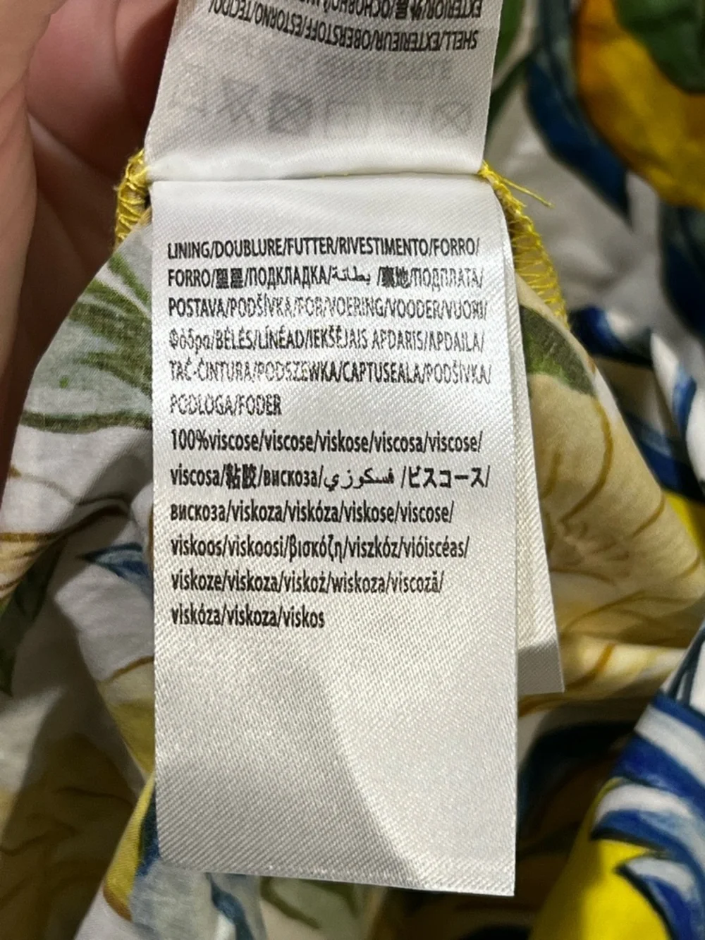 FARM Rio Sicily Scarf Print Maxi Dress Yellow Floral XXS NWT - Picture 10 of 11